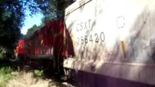 Big Red Freight Train Mount Dora Florida Part 5