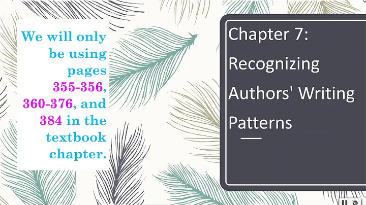 Chapter 7 Power Point Explained Video #1