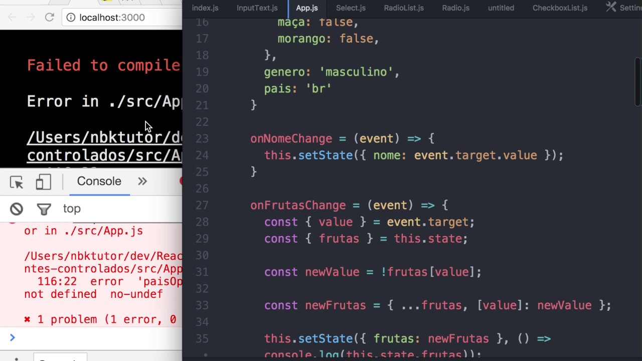 0007-22 React: Componentes Controlados [Select]