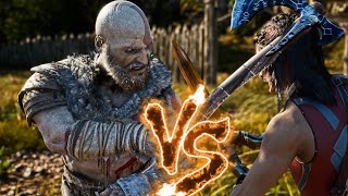 Kratos The God Of War Vs. Wonder Woman Epic Battle Part 1