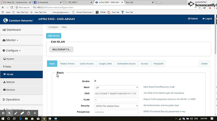 Cambium ap configuration by static IP