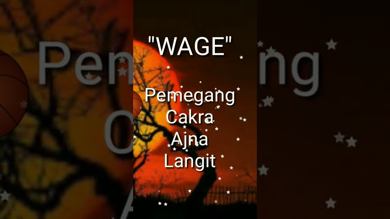 KEISTIMEWAAN PASARAN "WAGE"