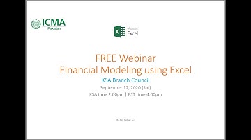Webinar on Financial Modeling Case Study