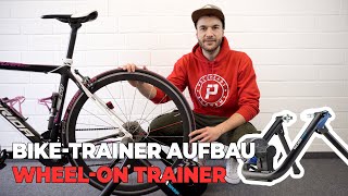 Bike-Trainer Aufbau Wahoo KICKR SNAP - Wheel-On Trainer für Fahrräder mit Schnellspanner