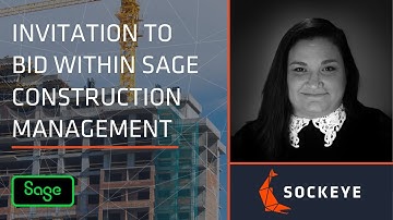 Invitation to bid within Sage Construction Management