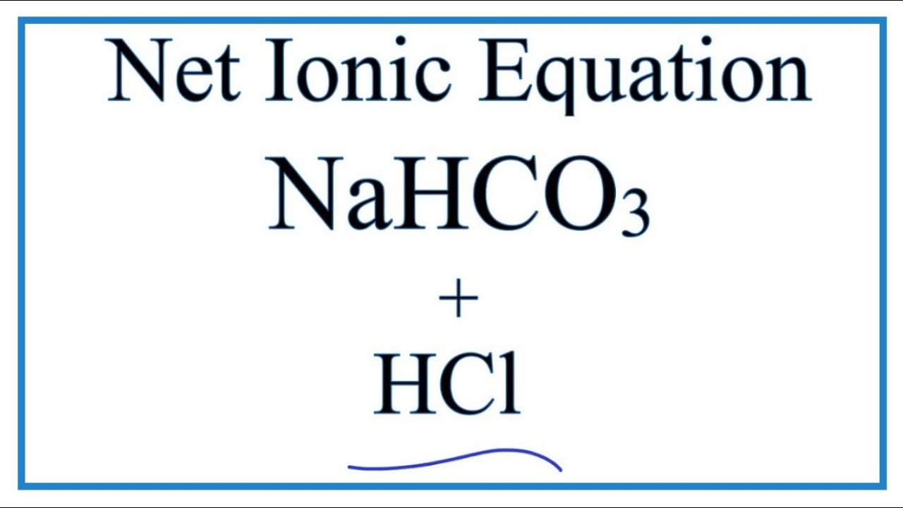 Nahco3 koh h2o