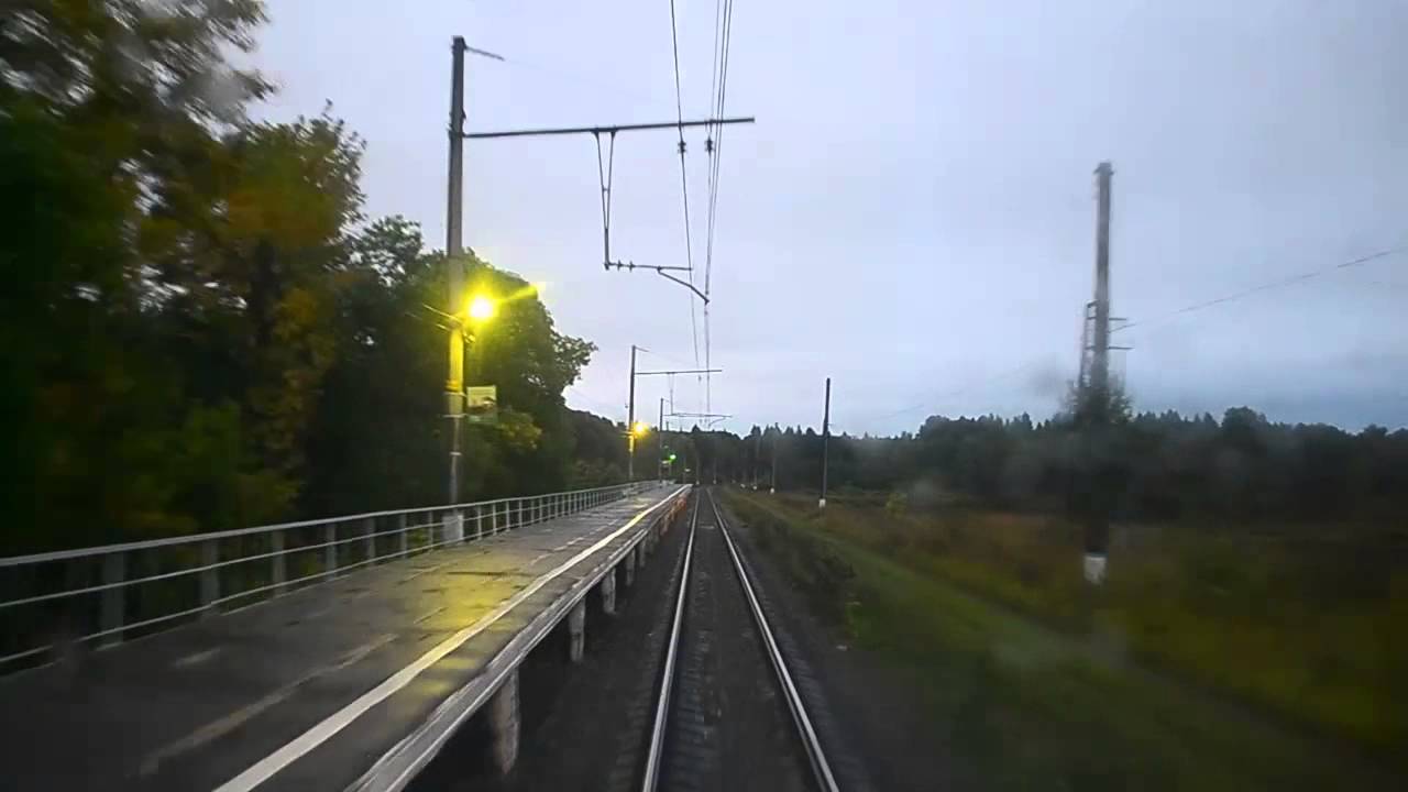 Шаховская - Волоколамск. Из кабины ЭД4М-0375.