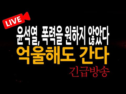 (신혜식의 라이브뉴스) 윤석열, 폭력을 <strong>원하지</strong> 않았다 억울해도 간다! / 2025.01.15