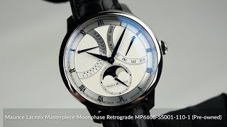 Maurice Lacroix Masterpiece Moonphase Retrograde MP6608-SS001-110-1 (Pre-owned)