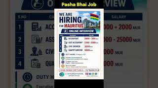 Accountant, Asst Accountant, Civil Engineer jobs in Mauritius 2026/ Mauritius jobs 2026 for Accounts