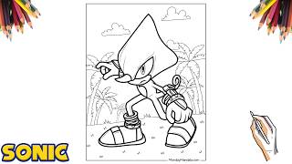 HOW TO DRAW ESPIO THE CHAMELEON FROM SONIC 🥷🦎 | Easy Step-by-Step Drawing screenshot 4