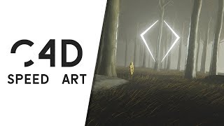 Cinema 4D FOREST artwork | By Chromer | Octane render