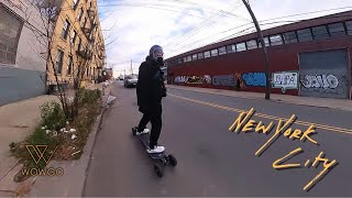 Esk8 through NYC: Riding to Brooklyn on my Electric Skateboard! [4K]