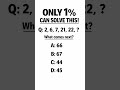 Only 1% can solve this! #ytshorts #maths #ssc #reasoning #reasoningtricks #shorts #puzzle #yt
