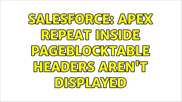 Salesforce: Apex Repeat inside PageBlockTable Headers aren