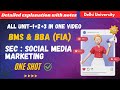 Social Media Marketing Oneshot lecture | All Syllabus Covered | Delhi University
