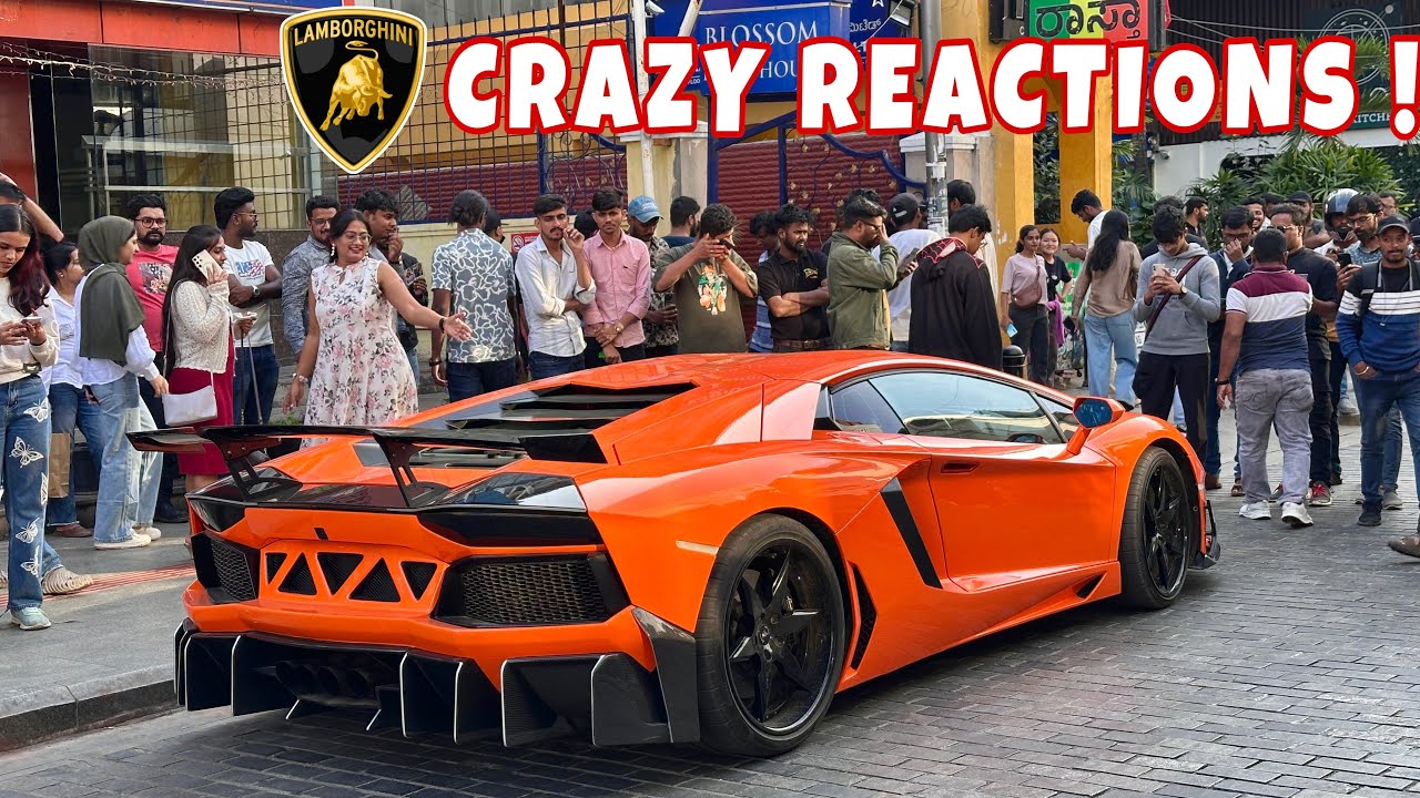 FLAME THROWER AVENTADOR | FULLY MODIFIED LAMBORGHINI |CRAZY FLYBY SOUNDS & REVVING (REACTIONS)