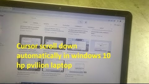 Mouse cursor scrolling down automatically in Windows 10