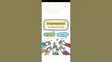 Level 54 | Click the orange rectangle 3 times, then the green 5 times | Brain Out | The GameLiners