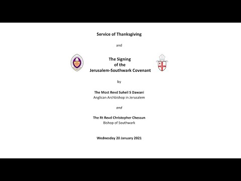 Signing of the Jerusalem-Southwark Covenant