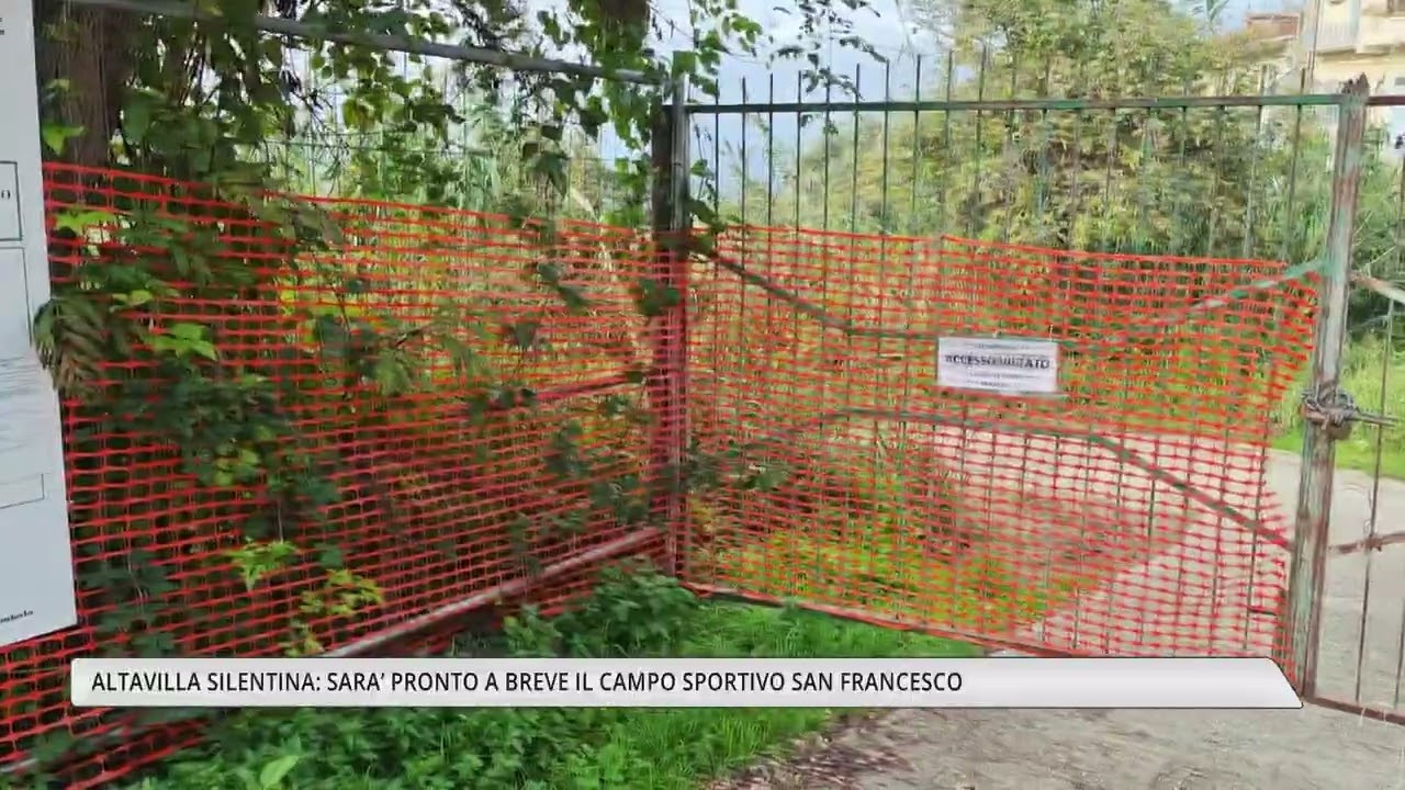 Altavilla Silentina, restyling del campo San Francesco: opere in dirittura d'arrivo