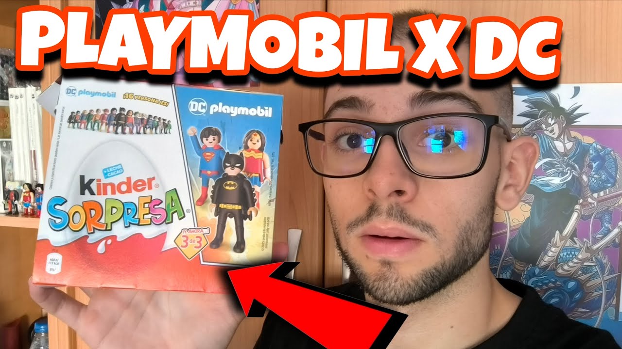 👉¡Kinder x DC Comics x Playmobil!😱Batman, Joker y Superman en los Huevos Kinder