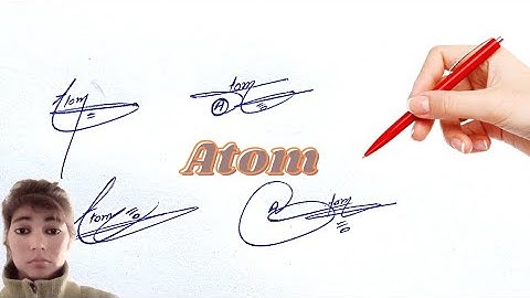 Atom name sign style#name  signature with arooj