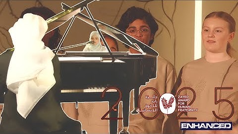 Puteri Ariani performed Zayed Award for Human Fraternity - 2025 Ceremony Enhanced version