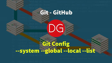 Git - GitHub - Git Config --system --global --local --list - DG