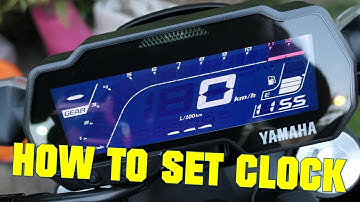 2020 Yamaha MT125 - HOW TO SET CLOCK (YZF-R125 too)