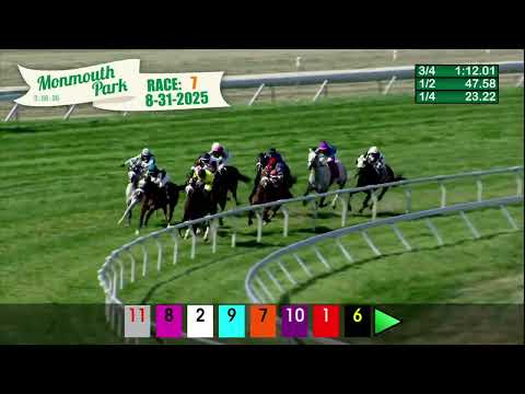video thumbnail for MONMOUTH PARK 08-31-2025 RACE 7
