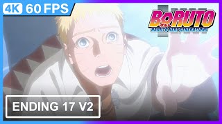 Boruto: Naruto Next Generations Ending 17『 Who are you? 』Kurama's Goodbye | 4K | 60FPS | CC |