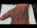 Pr guina tattoo lettering