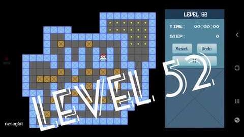 Classic Sokoban Level 52 | without UNDO | Solution 1 - 90