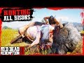 RDR2 Hunting and skinning ALL BISON spicies ( Legendary White and Tatanka Bison ,American Bison)🤠