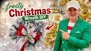 How To Make A Frosty Christmas Wreath DIY / Ramon At Home