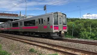 701系0番代N20編成+N10編成奥羽本線普通大館行き654M