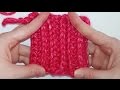 غرز كروشيه: طريقة عمل غرزة تريكو بالكروشيه | How to make the rib stitch in crochet