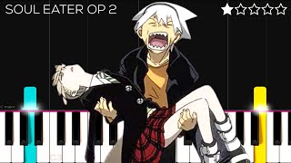 Papermoon (Soul Eater OP 2) | EASY Piano Tutorial screenshot 1