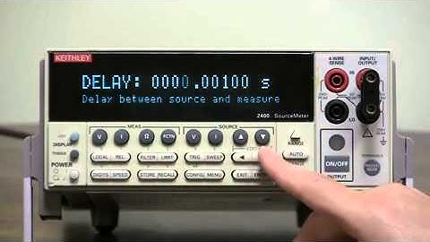 How To Setup a Fast Voltage Pulse - Keithley Instruments Model 2400