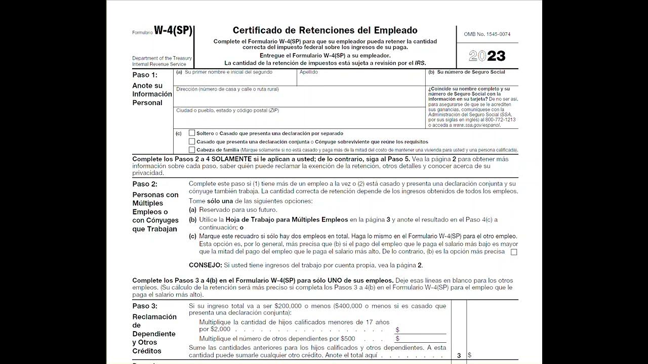 los beneficios del formulario w-4