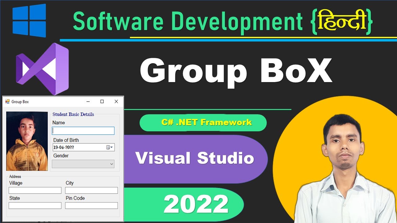 How to Implement Group Box in C# windows form application | Visual ...