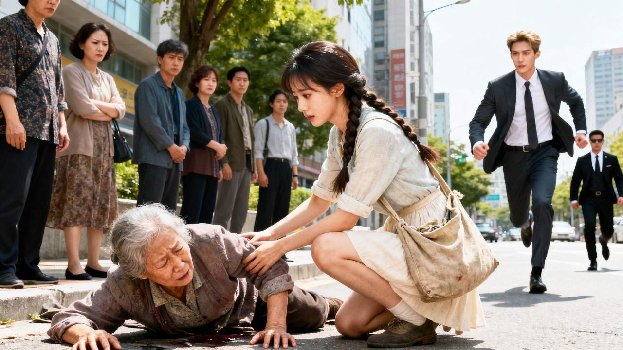 Vieille dame s’évanouit sans secours, seule pauvre fille la sauve, sans savoir qu’elle est mère PDG！