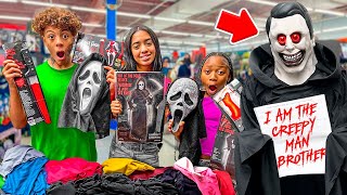 We Went Costume Shopping & Got Chased By The Creepy Man Brother..