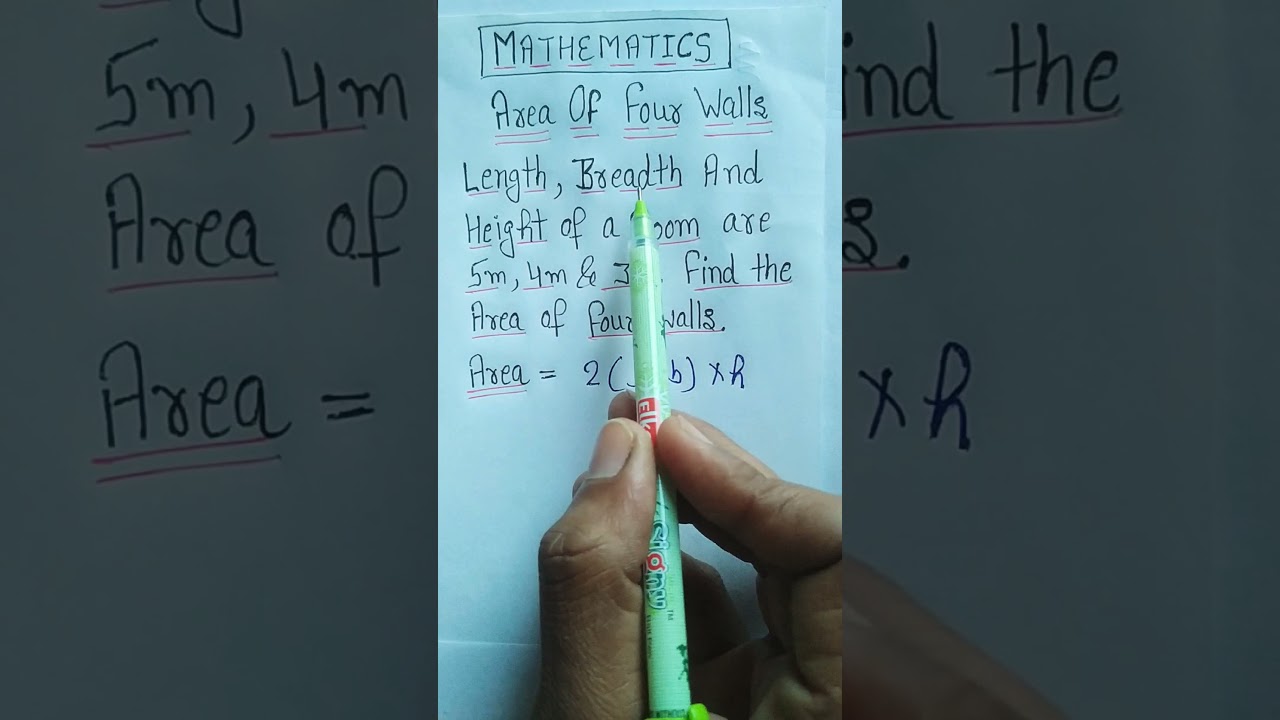 Area of Four Walls(Mathematics)