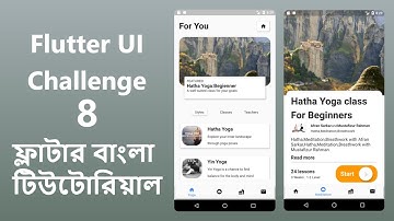 Flutter ui challenge- 8 | flutter bangla tutorial