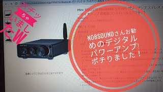 Nobsound さんお勧めのデジタルパワーアンプポチリましたよ