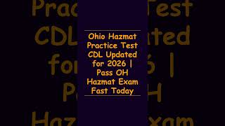 Ohio Hazmat Practice Test CDL Updated for 2026  Pass OH Hazmat Exam Fast Today