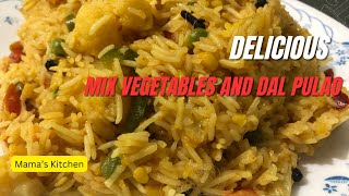 One-Pot Wonder: Mix Vegetables and Dal Pulao Recipe for a Nutritious Meal!