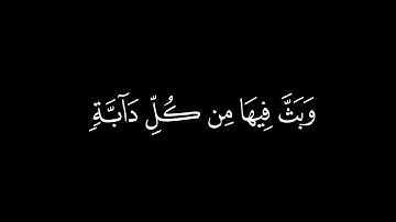 إن في خلق السماوات والأرض واختلاف الليل /سورة البقرة أية(164)#كرومات#شاشة_سوداء#الشيخ_ياسر_الدوسري